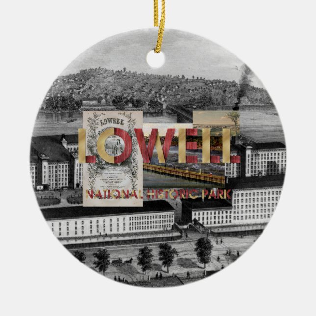 ABH Lowell NHP Ceramic Ornament (Front)