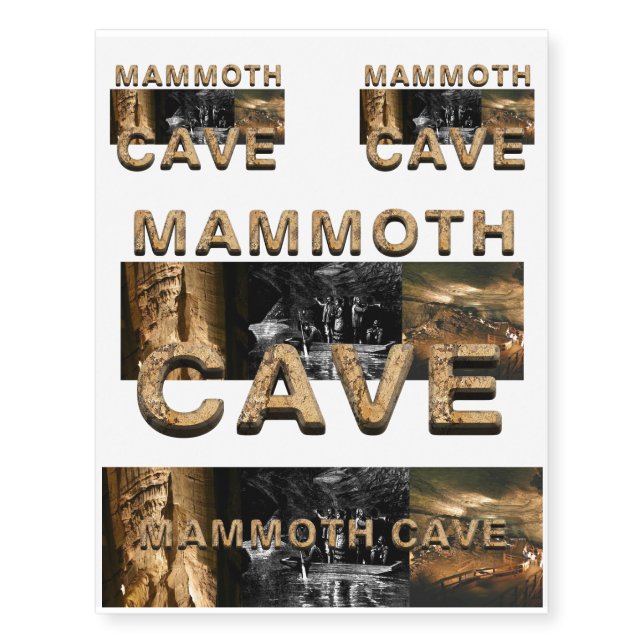 ABH Mammoth Cave Temporary Tattoos (Front)