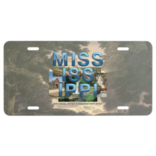 ABH Mississippi National River License Plate
