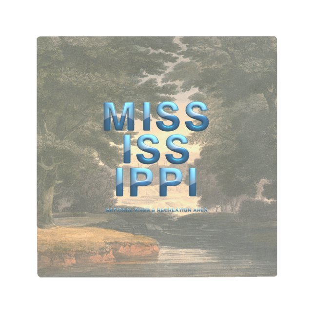 ABH Mississippi National River Metal Print (Front)