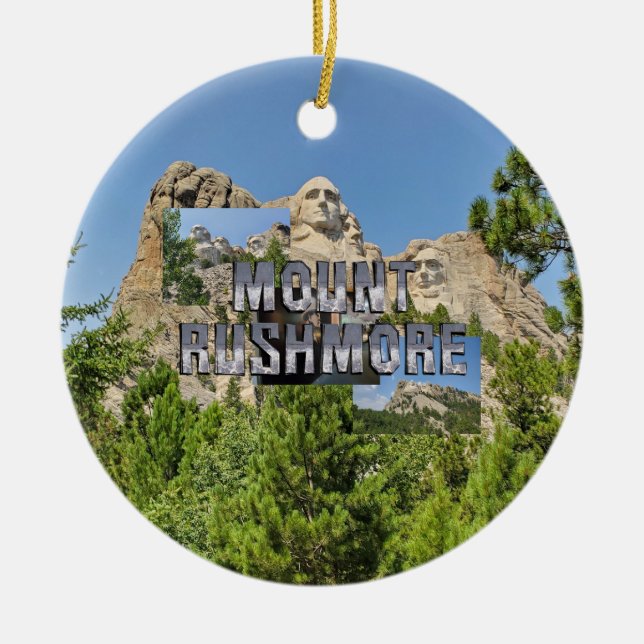 ABH Mount Rushmore Ceramic Ornament (Front)
