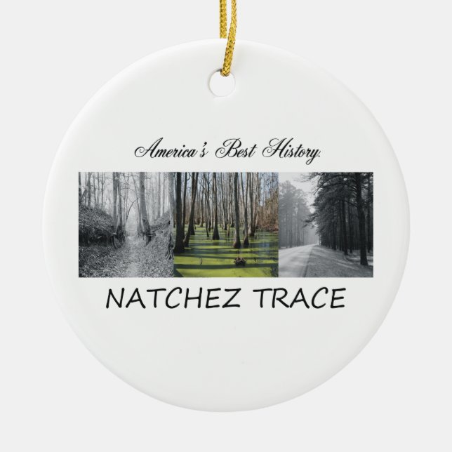 ABH Natchez Trace Ceramic Ornament (Front)