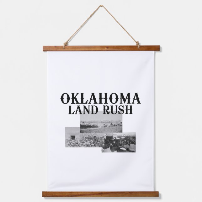 ABH Oklahoma Land Rush Hanging Tapestry (Front)