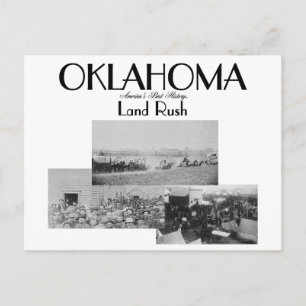 ABH Oklahoma Land Rush Postcard