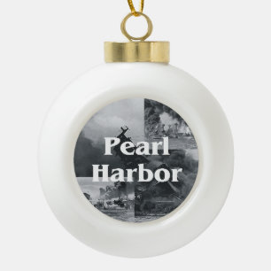 ABH Pearl Harbor Ceramic Ball Christmas Ornament