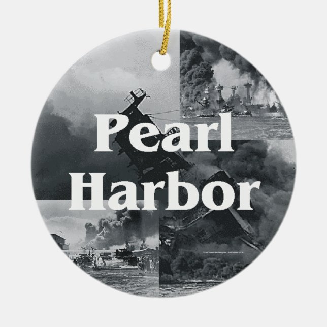 ABH Pearl Harbor Ceramic Ornament (Front)