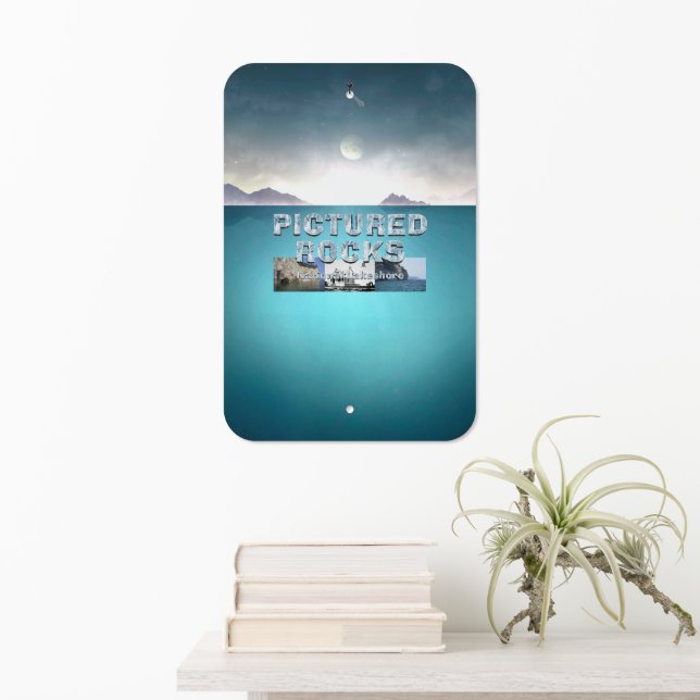 ABH Pictured Rocks Metal Sign (In Situ(Wall))