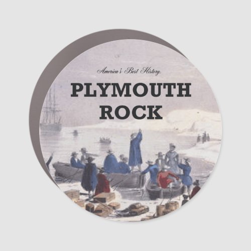 ABH Plymouth Rock Car Magnet