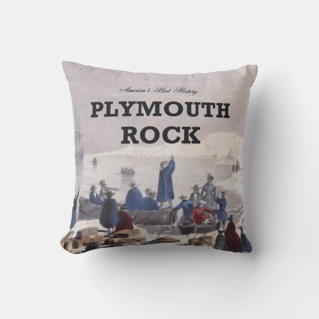 ABH Plymouth Rock Throw Pillow (Front)