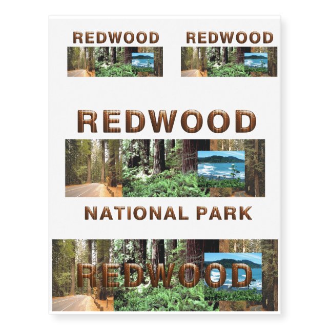 ABH Redwood Temporary Tattoos (Front)