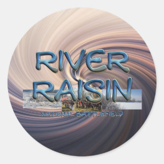 ABH River Raisin Battlefield Classic Round Sticker