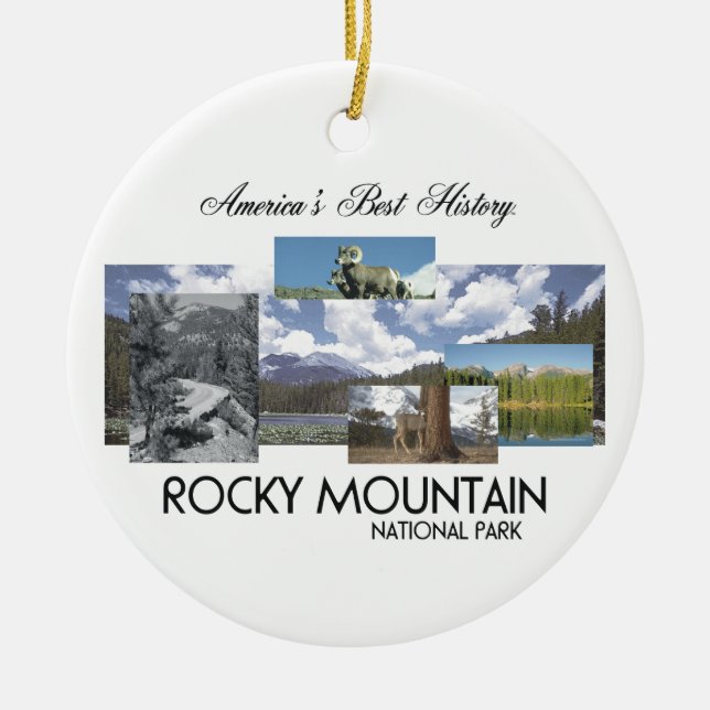 ABH Rocky Mountain NP Ceramic Ornament (Front)