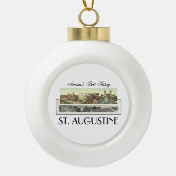 Abh St. Augustine Ceramic Ball Christmas Ornament by teepossible at Zazzle