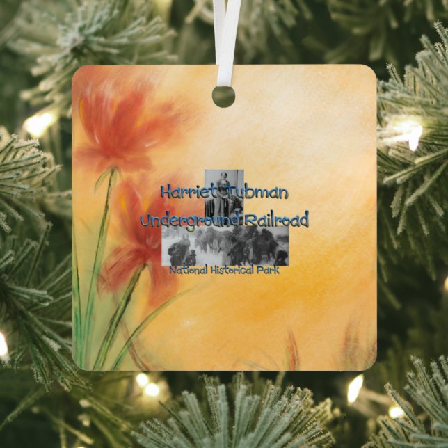 ABH Tubman Underground Railroad Metal Ornament (Insitu)
