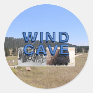 ABH Wind Cave Classic Round Sticker