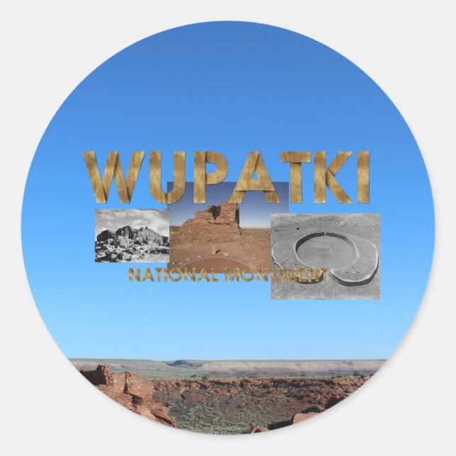 ABH Wupatki National Monument Classic Round Sticker (Front)