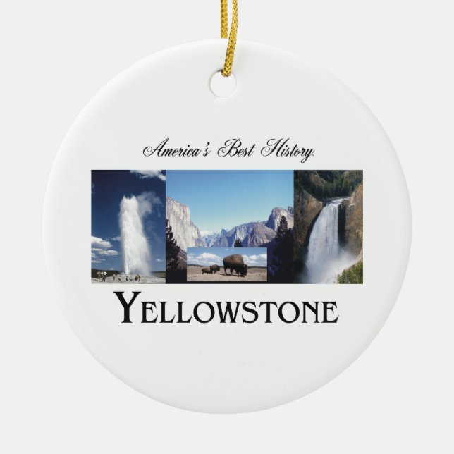 ABH Yellowstone Ceramic Ornament (Front)