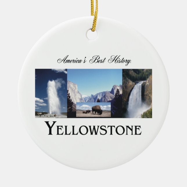 ABH Yellowstone Ceramic Ornament (Front)