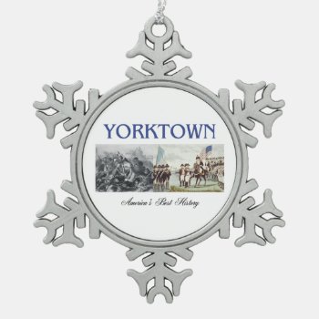 Abh Yorktown Snowflake Pewter Christmas Ornament by teepossible at Zazzle