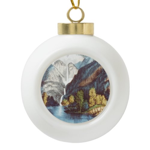 ABH Yosemite Ceramic Ball Christmas Ornament