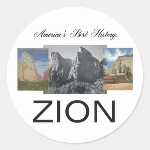 ABH Zion Classic Round Sticker