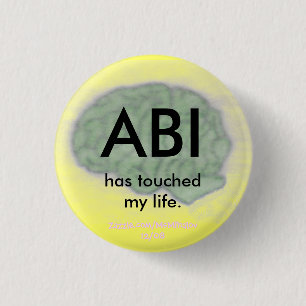 "ABI has touched my life" button