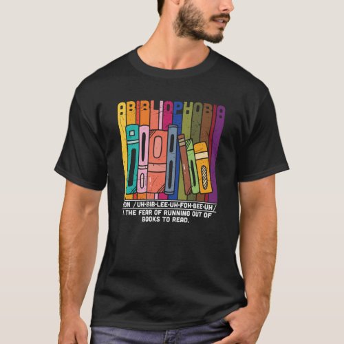 Abibliophobia Definition Retro T_Shirt