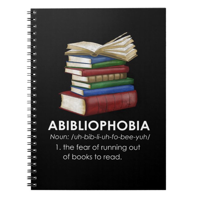 Abibliophobia Funny Reading Book Reader Bookworm (Front)