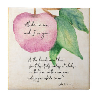 Abide Fruitful Apple 2 Ceramic Tile