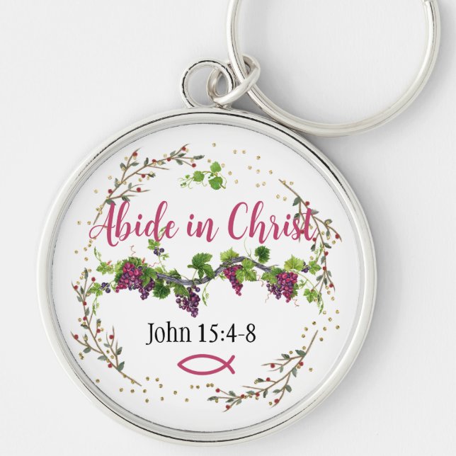 Abide in Christ Keychain (Front)