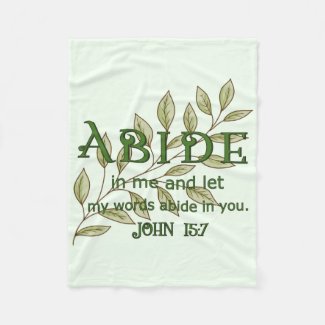 Abide In Me Fleece Blanket