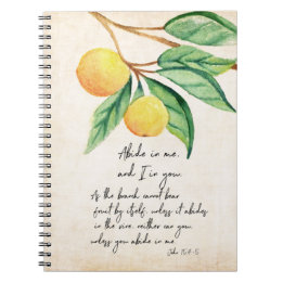 Abide In Me Fruitful Oranges Notebook
