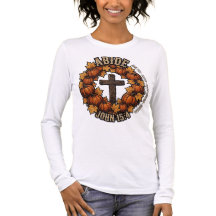 ABIDE John 15:4 Fall Christian Shirt | Pumpkin