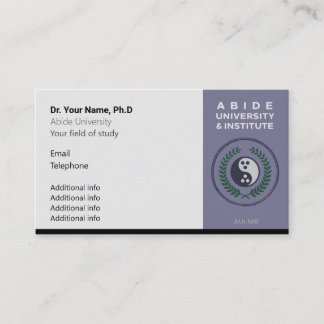 Abide University Business Cards