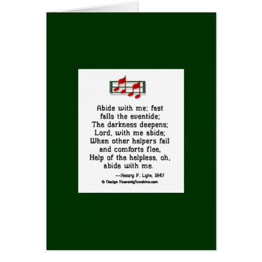 Abide With Me Cards (Front)