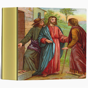 Abide with us  gold foil texture 3 ring binder