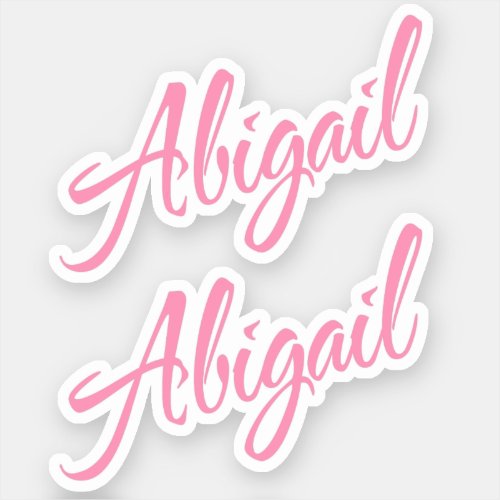 Abigail 2x Vinyl Sticker