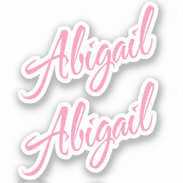 Abigail 2x Vinyl Sticker (Front)