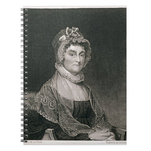 Abigail Adams engraved by GF Storm flc1834 Notebook