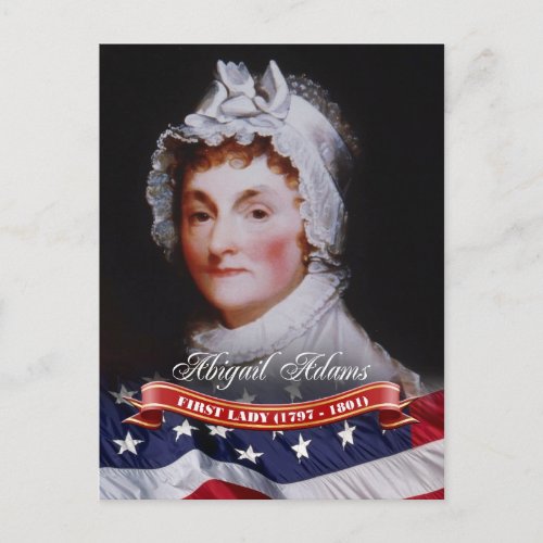 Abigail Adams First Lady of the US Postcard