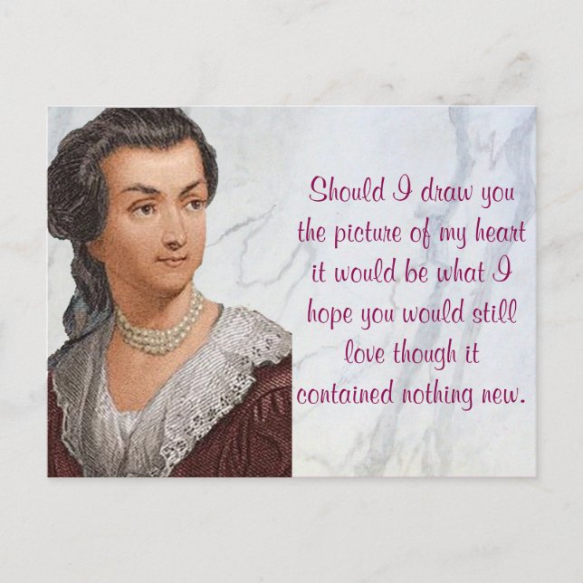 Abigail Adams love letters Postcard (Front)