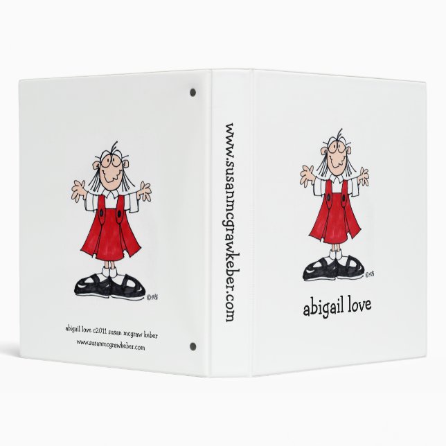 ABIGAIL BOOK 3-D RING BINDER (Background)
