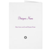 Abigail Designer Name VI Card (Back)