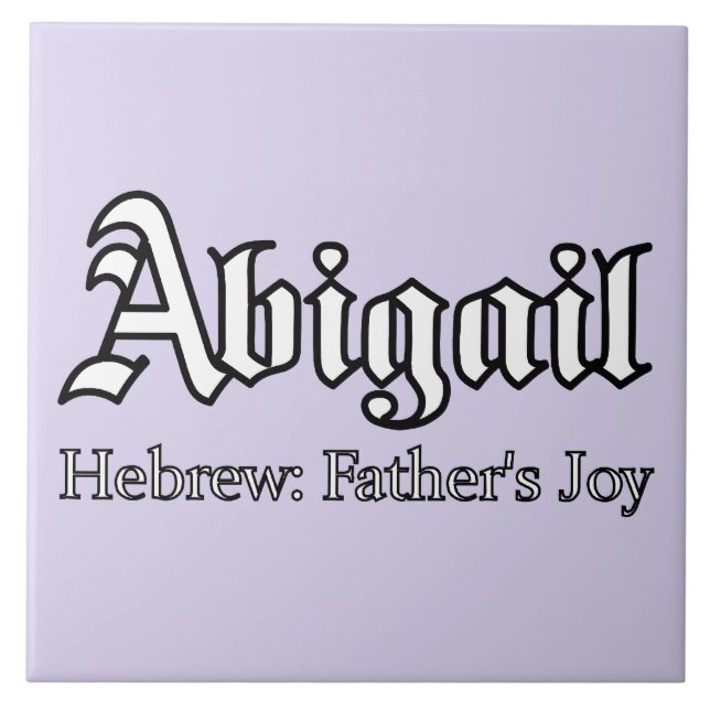 Abigail Meaning Ceramic Tile (Front)