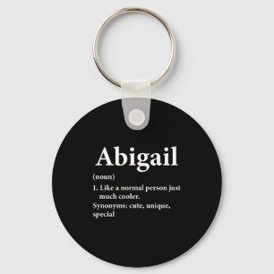 Abigail Name Definition Funny D Keychain