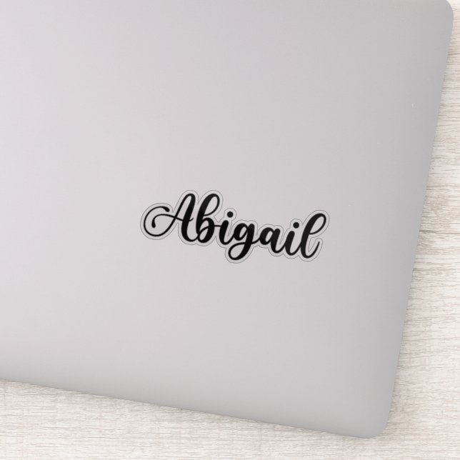 Abigail Name - Handwritten Calligraphy Sticker (Detail)