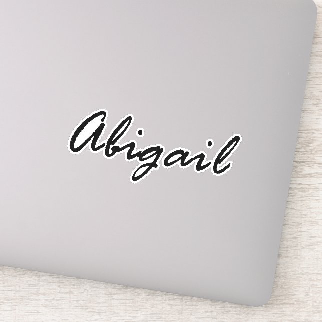 Abigail name  sticker (Detail)