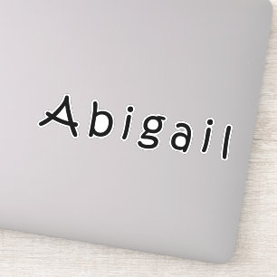 Abigail name sticker