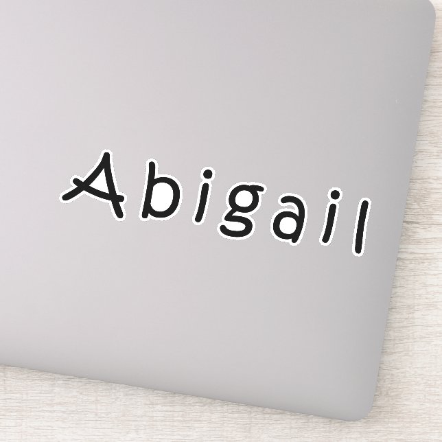 Abigail name sticker (Detail)