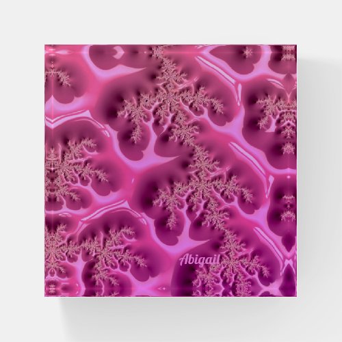 ABIGAIL  Shades of Pink  Paperweight